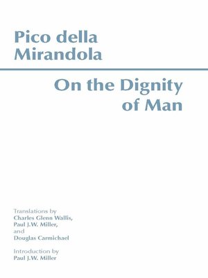 cover image of On the Dignity of Man